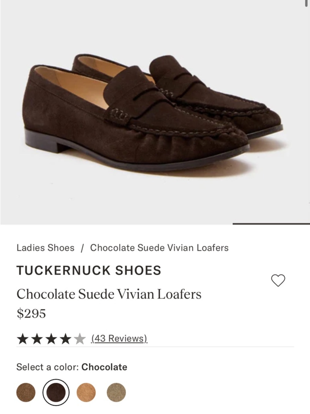 Chocolate Brown Suede Loafers from Tuckernuck